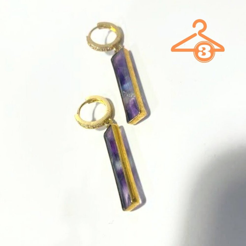 Huggie Dangle Hoop Earrings